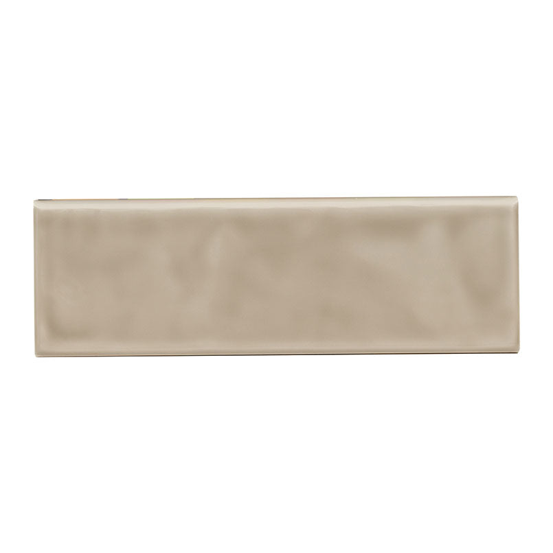 URBANO WARM CONCRETE 4X12 BULLNOSE GLOSSY Bullnose, Finishing Pieces - Shop at Home Craft Studio - 1