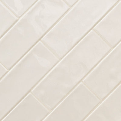 Urbano Crema 4X12 Glossy Bullnose Bullnose, Wall Tile - Shop at Home Craft Studio - 2