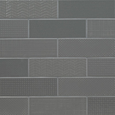 Urbano Graphite 4X12 Ceramic Subway Tile - Shop at Home Craft Studio - 1