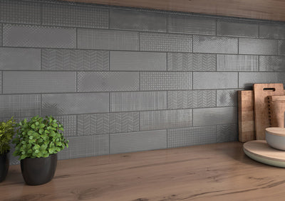 Urbano Graphite 4X12 Ceramic Subway Tile - Shop at Home Craft Studio - 5