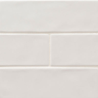 Urbano Pure 4X12 Glossy Bullnose Wall Tile, Bullnose - Shop at Home Craft Studio - 1