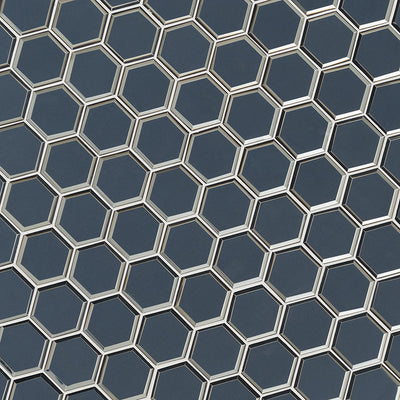VAGUE BLUE 3" HEXAGON Mosaic, Wall Tile - Shop at Home Craft Studio - 2