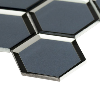 VAGUE BLUE 3" HEXAGON Mosaic, Wall Tile - Shop at Home Craft Studio - 3