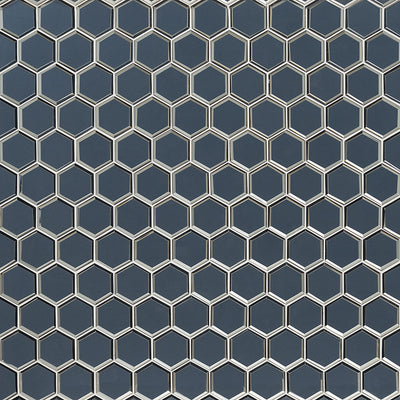 VAGUE BLUE 3" HEXAGON Mosaic, Wall Tile - Shop at Home Craft Studio - 4