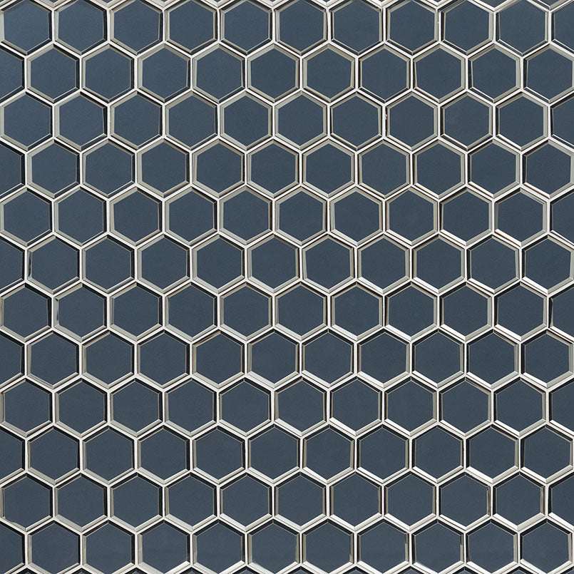 VAGUE BLUE 3" HEXAGON Mosaic, Wall Tile - Shop at Home Craft Studio - 4
