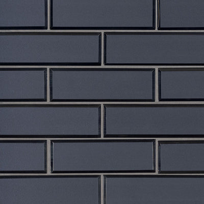 VAGUE BLUE SUBWAY Glass Tile - Shop at Home Craft Studio - 1