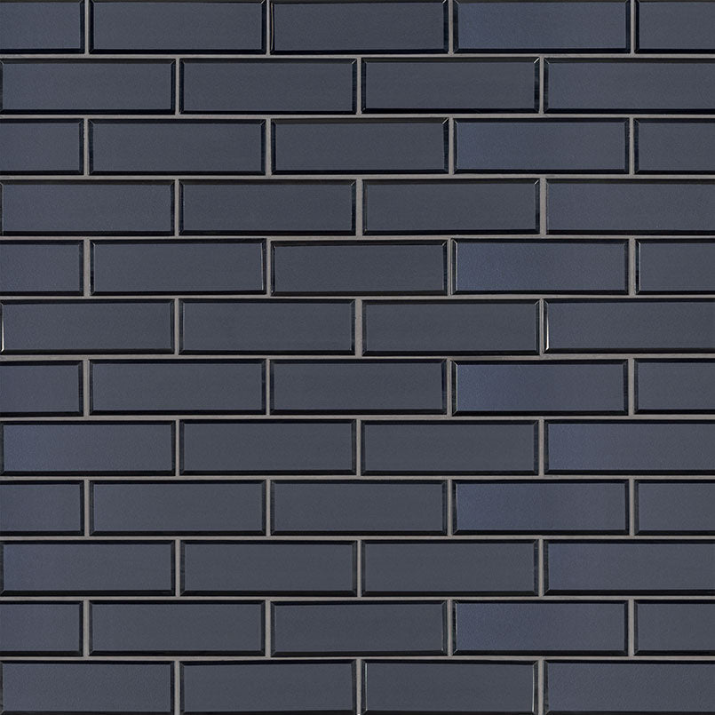 VAGUE BLUE SUBWAY Glass Tile - Shop at Home Craft Studio - 2