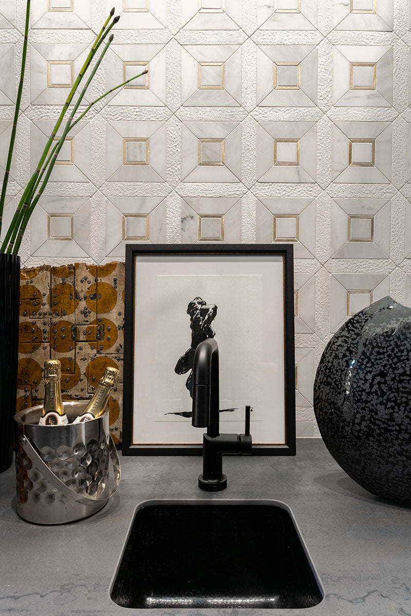 VERONA GOLD PATTERN Backsplash & Wall Tile - Shop at Home Craft Studio - 7