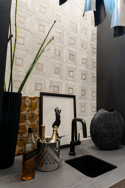 VERONA GOLD PATTERN Backsplash & Wall Tile - Shop at Home Craft Studio - 9