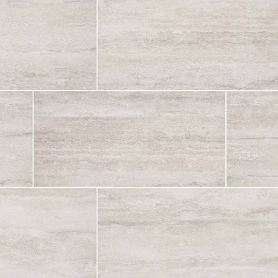 Veneto White 12X24 Polished Floor or Wall Tile - Shop at Home Craft Studio - 1