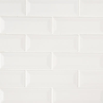 WHISPER WHITE 2X6 BEVELED Subway Tile - Shop at Home Craft Studio - 1