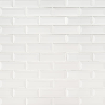 WHISPER WHITE 2X6 BEVELED Subway Tile - Shop at Home Craft Studio - 3