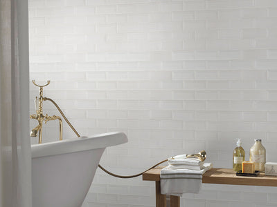 WHISPER WHITE 2X6 BEVELED Subway Tile - Shop at Home Craft Studio - 5