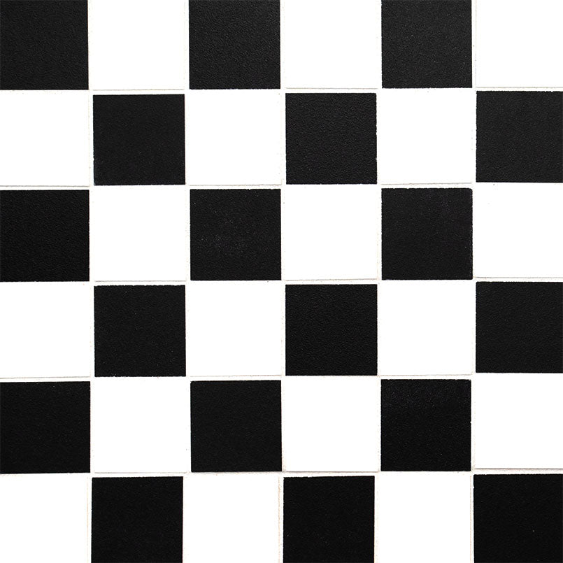 WHITE AND BLACK 2X2 MATTE Floor or Wall Tile - Shop at Home Craft Studio - 1