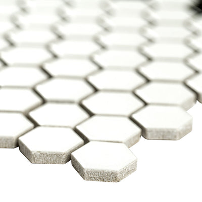 WHITE AND BLACK MOD PETAL PATTERN MATTE Mosaic, Floor or Wall Tile - Shop at Home Craft Studio - 4