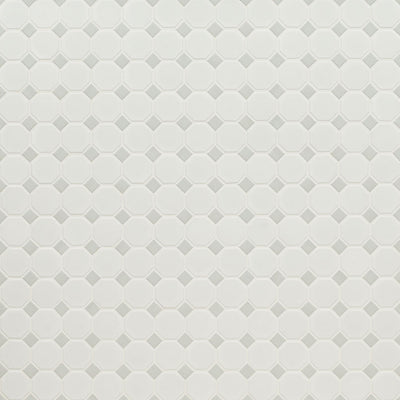 WHITE AND GRAY MATTE 2" OCTAGON Mosaic - Shop at Home Craft Studio - 4