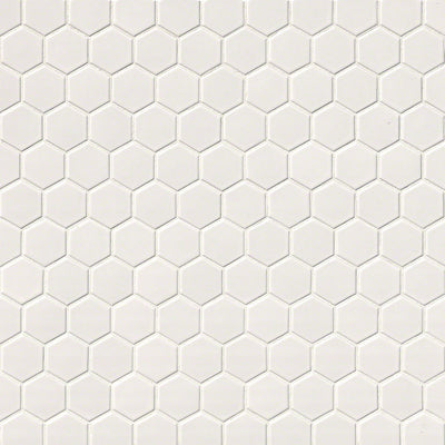 WHITE GLOSSY 2" HEX 6MM Mosaic,Wall Tile,Floor or Wall Tile - Shop at Home Craft Studio - 2