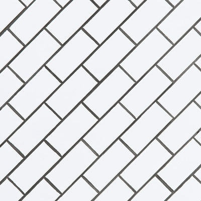 WHITE GLOSSY 2X4X6MM Floor or Wall Tile - Shop at Home Craft Studio - 2