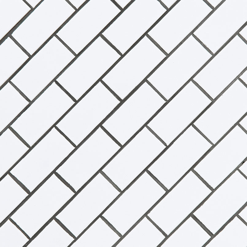 WHITE GLOSSY 2X4X6MM Floor or Wall Tile - Shop at Home Craft Studio - 2