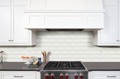 WHITE GLOSSY 3X6 BEVELED Wall Tile - Shop at Home Craft Studio - 3