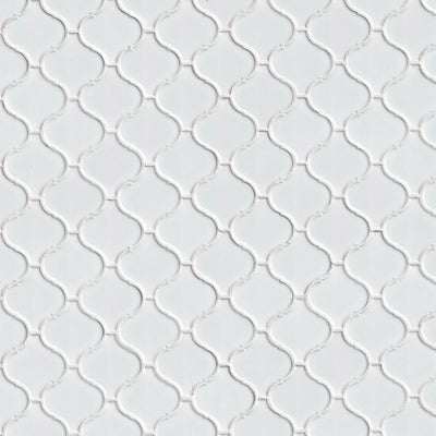 WHITE GLOSSY ARABESQUE 6MM Wall Tile, Mosaic - Shop at Home Craft Studio - 2