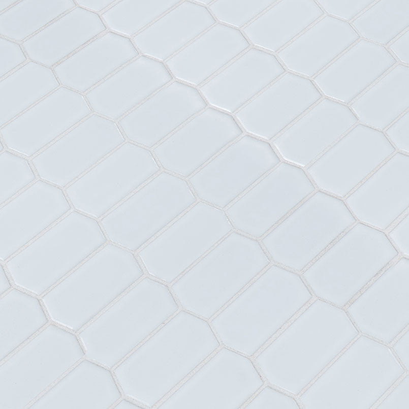 WHITE GLOSSY PICKET 8MM Wall Tile, Mosaic - Shop at Home Craft Studio - 2
