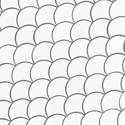 WHITE GLOSSY SCALLOP 6MM Mosaic, Wall Tile, Floor or Wall Tile - Shop at Home Craft Studio - 2