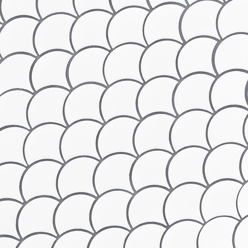 WHITE GLOSSY SCALLOP 6MM Mosaic, Wall Tile, Floor or Wall Tile - Shop at Home Craft Studio - 2