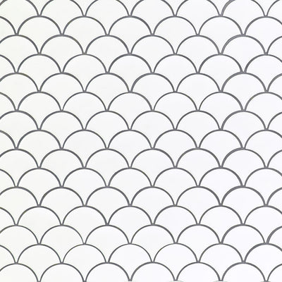 WHITE GLOSSY SCALLOP 6MM Mosaic, Wall Tile, Floor or Wall Tile - Shop at Home Craft Studio - 4