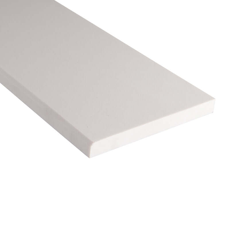 WHITE MARBLE 6X37 THREHSOLD Bullnose, Finishing Pieces - Shop at Home Craft Studio - 1
