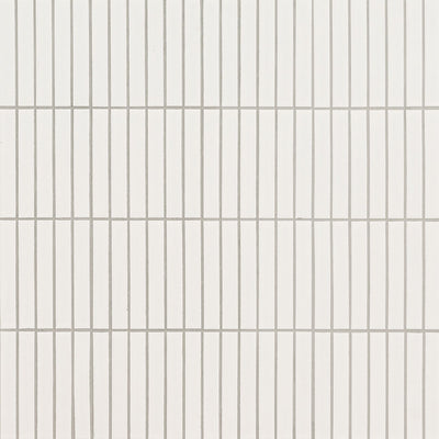 WHITE MATTE 1X6 STACK PATTERN Mosaic, Floor or Wall Tile - Shop at Home Craft Studio - 2