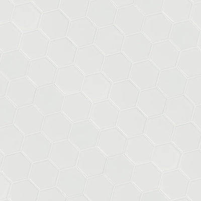 WHITE MATTE 2" HEX 6MM Mosaic, Wall Tile, Floor or Wall Tile - Shop at Home Craft Studio - 2