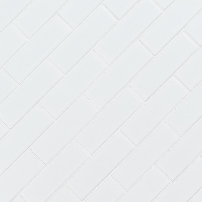 WHITE MATTE BRICK 6MM Floor or Wall Tile - Shop at Home Craft Studio - 2