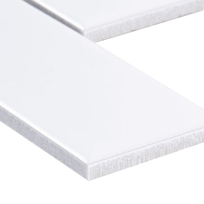 WHITE MATTE BRICK 6MM Floor or Wall Tile - Shop at Home Craft Studio - 3