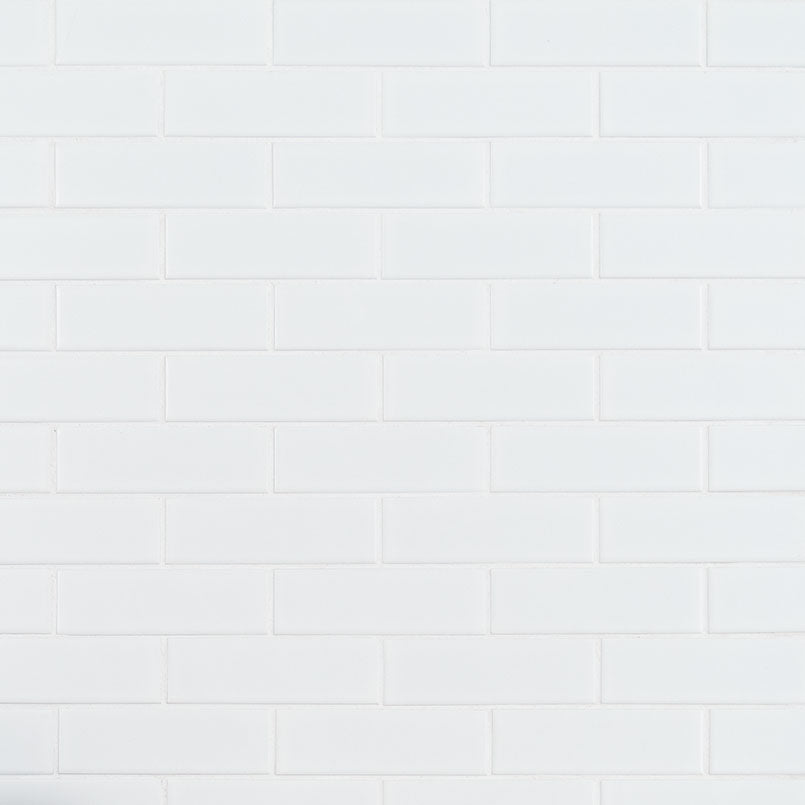 WHITE MATTE BRICK 6MM Floor or Wall Tile - Shop at Home Craft Studio - 4