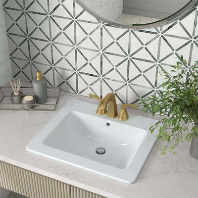WHITE OM RECTANGLE SINK 2118 Sink - Shop at Home Craft Studio - 3