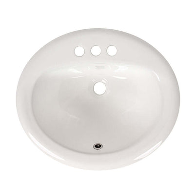 WHITE OVAL OVERMOUNT SINK 2118 Sink - Shop at Home Craft Studio - 3