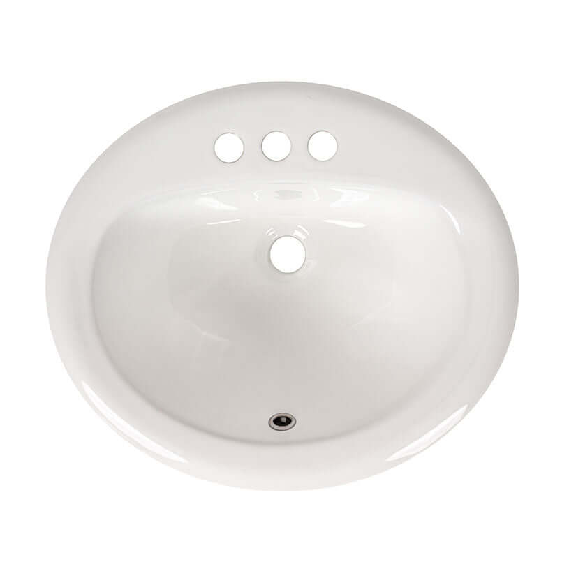 WHITE OVAL OVERMOUNT SINK 2118 Sink - Shop at Home Craft Studio - 3