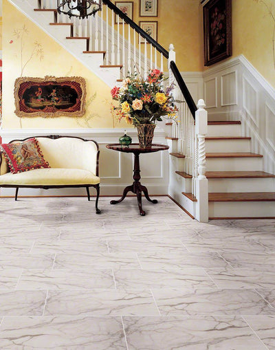 WHITE VENA 12X24 Floor or Wall Tile - Shop at Home Craft Studio - 2