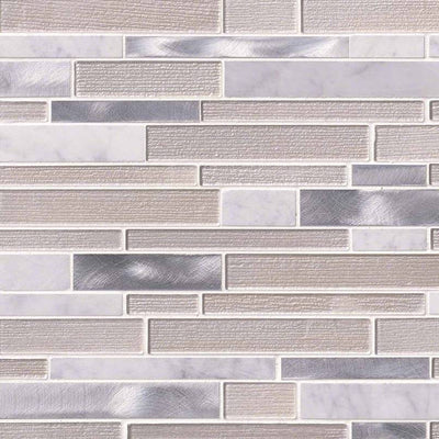 WHITE WAVE INTERLOCKING Mosaic, Wall Tile - Shop at Home Craft Studio - 1