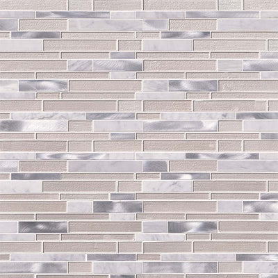 WHITE WAVE INTERLOCKING Mosaic, Wall Tile - Shop at Home Craft Studio - 2