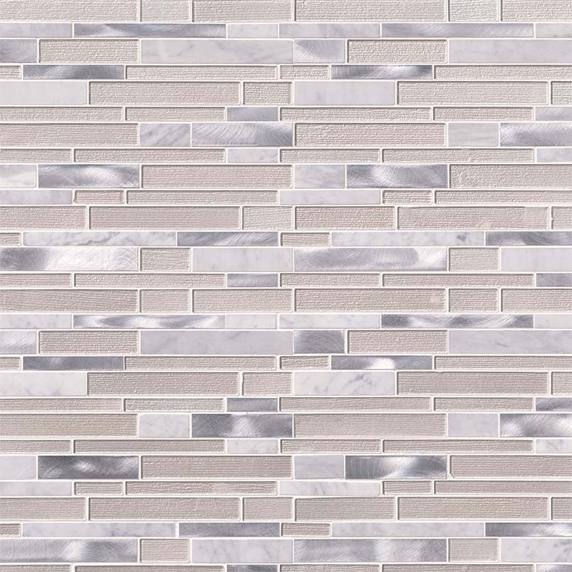WHITE WAVE INTERLOCKING Mosaic, Wall Tile - Shop at Home Craft Studio - 2