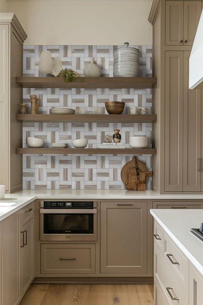 WINSLOW WEAVE POLISHED 10MM Backsplash & Wall Tile - Shop at Home Craft Studio - 11