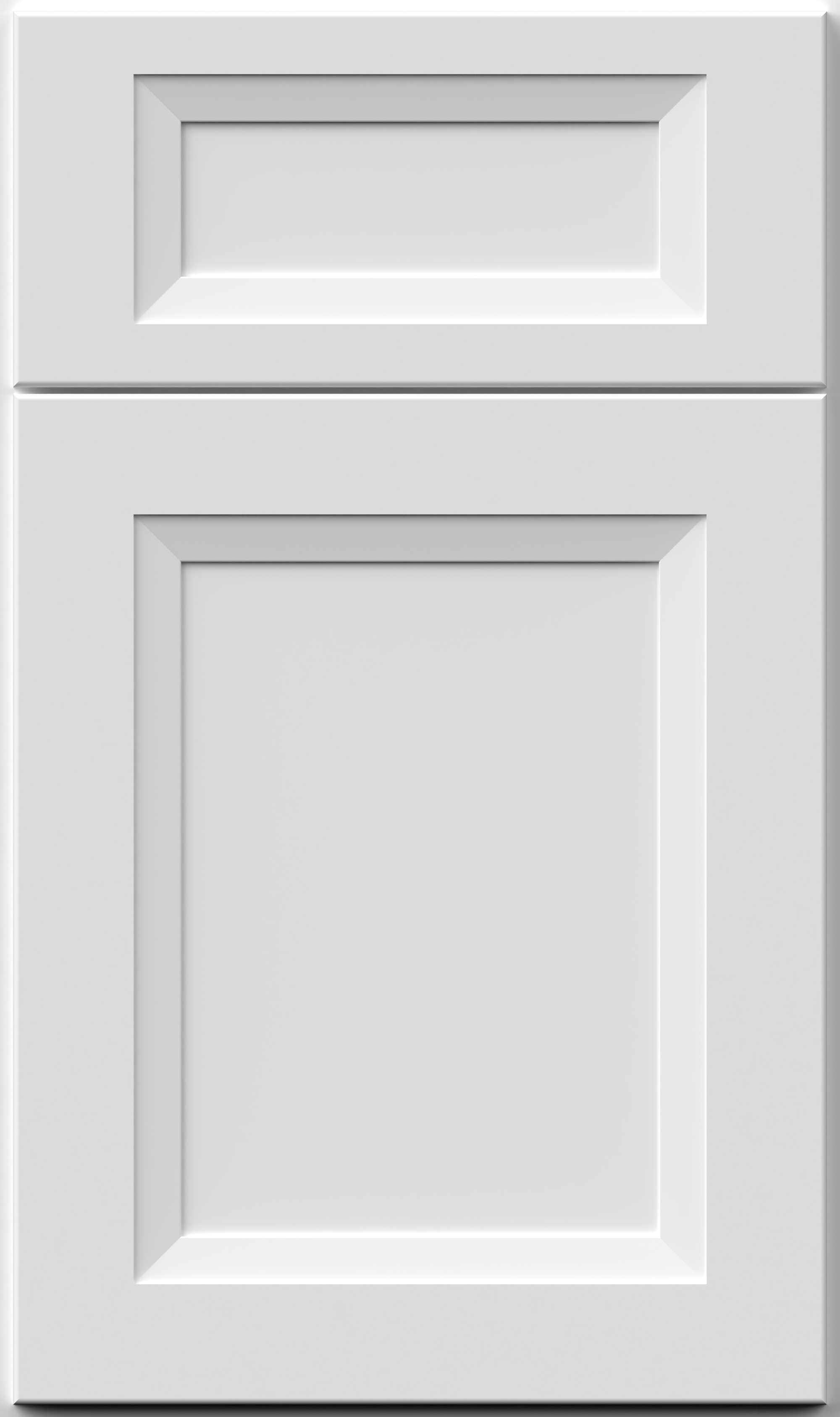 Onyx Frost shaker-style cabinet door, perfect for modern and traditional kitchen designs.