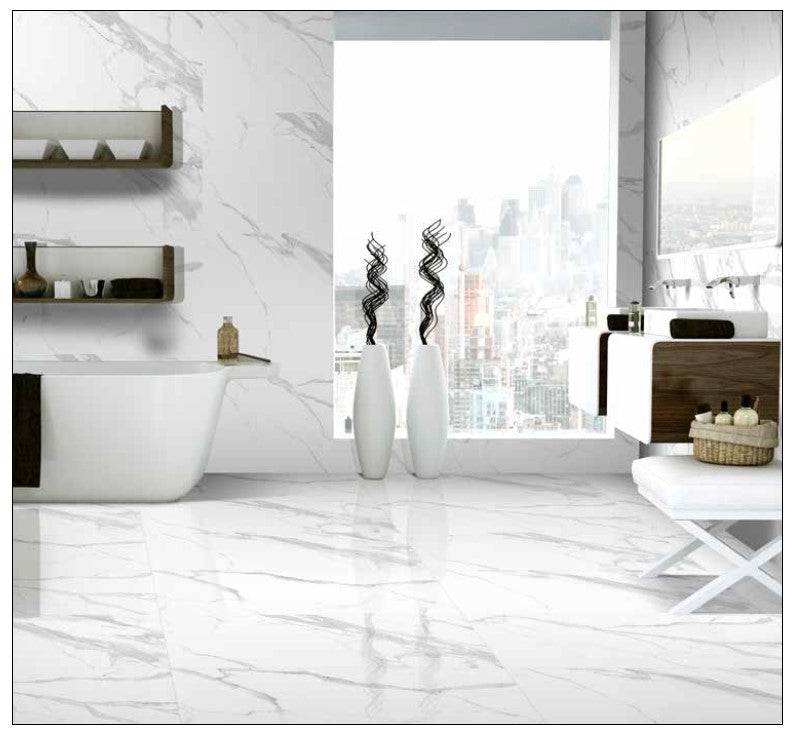 Statuario Leo Tile - Matt Floor or Wall Tile - Shop at Home Craft Studio - 1