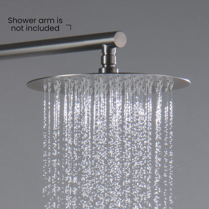 Halo 10" Metal Rain Shower Head 2mm Ultra Thin Profile  - RS100