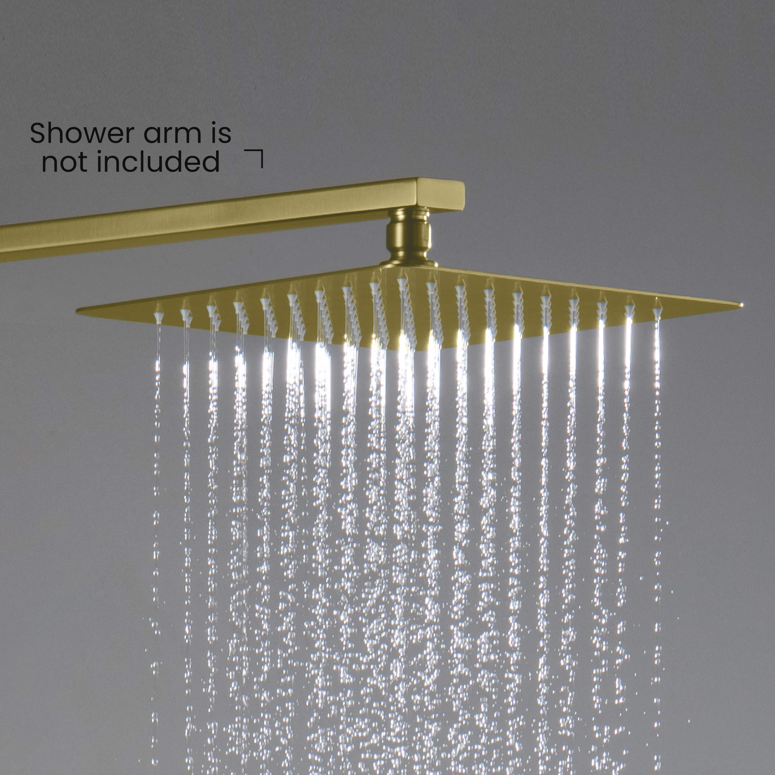 Quadra 10" Metal Rain Shower Head 2mm Ultra Thin Profile  - RS101