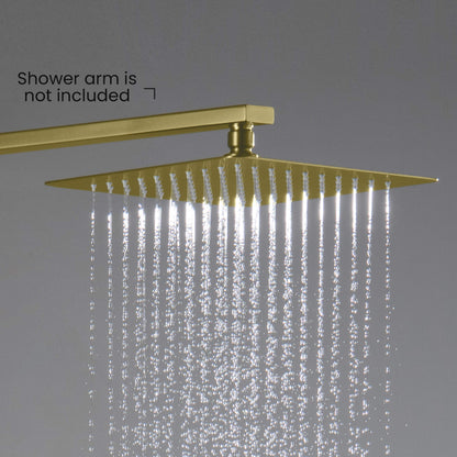 Quadra 10" Metal Rain Shower Head 2mm Ultra Thin Profile  - RS101