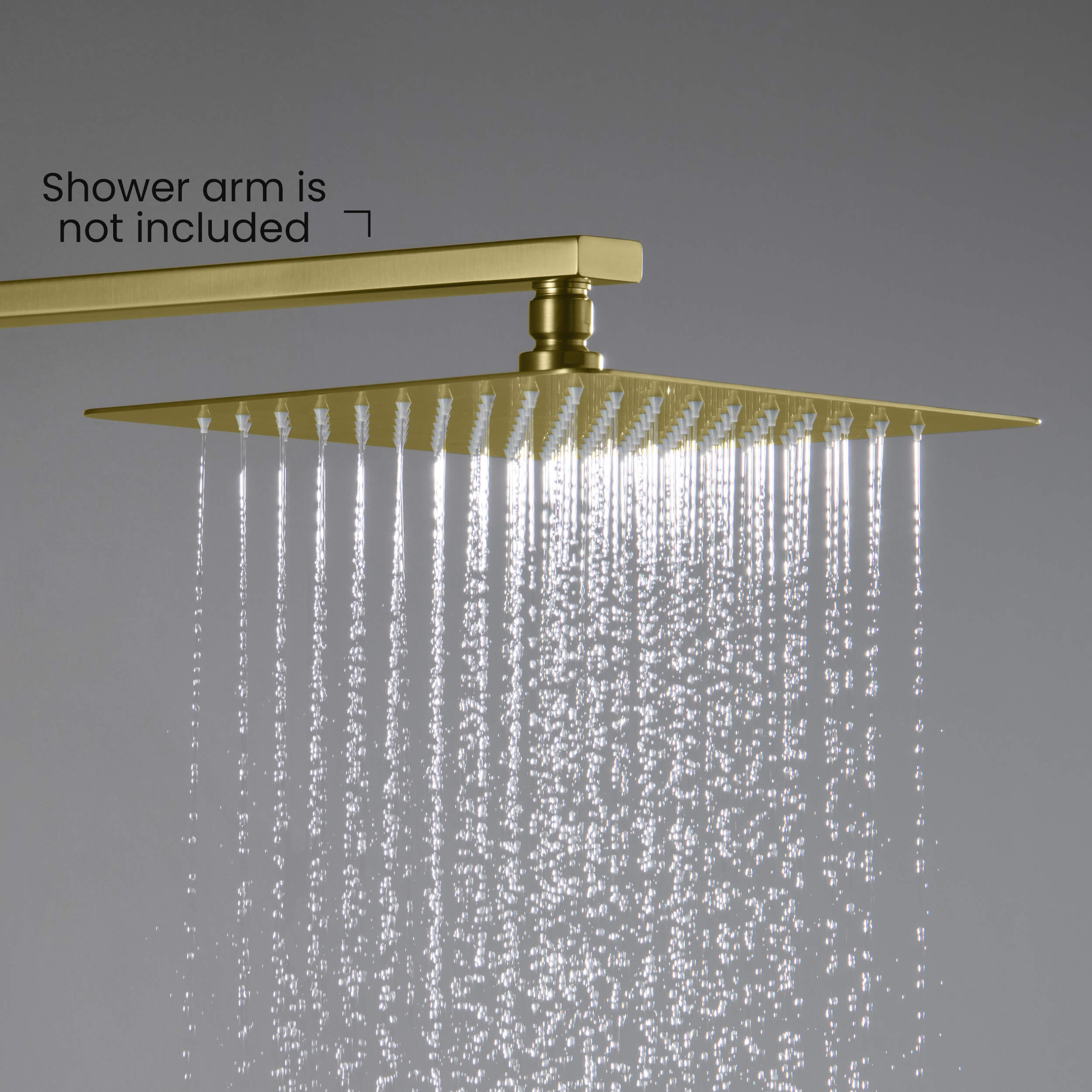 Quadra 10" Metal Rain Shower Head 2mm Ultra Thin Profile  - RS101
