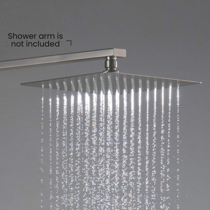 Quadra 10" Metal Rain Shower Head 2mm Ultra Thin Profile  - RS101